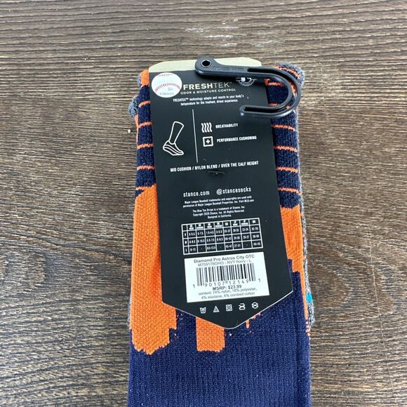 Stance MLB Houston Astros Diamond Pro City Socks Large - Picture 3 of 5